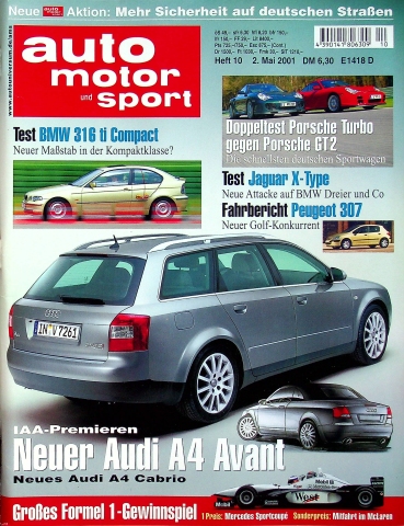 Deckblatt Auto Motor und Sport (10/2001)